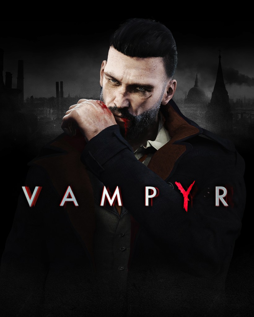 The cover poster from the video game Vampyr